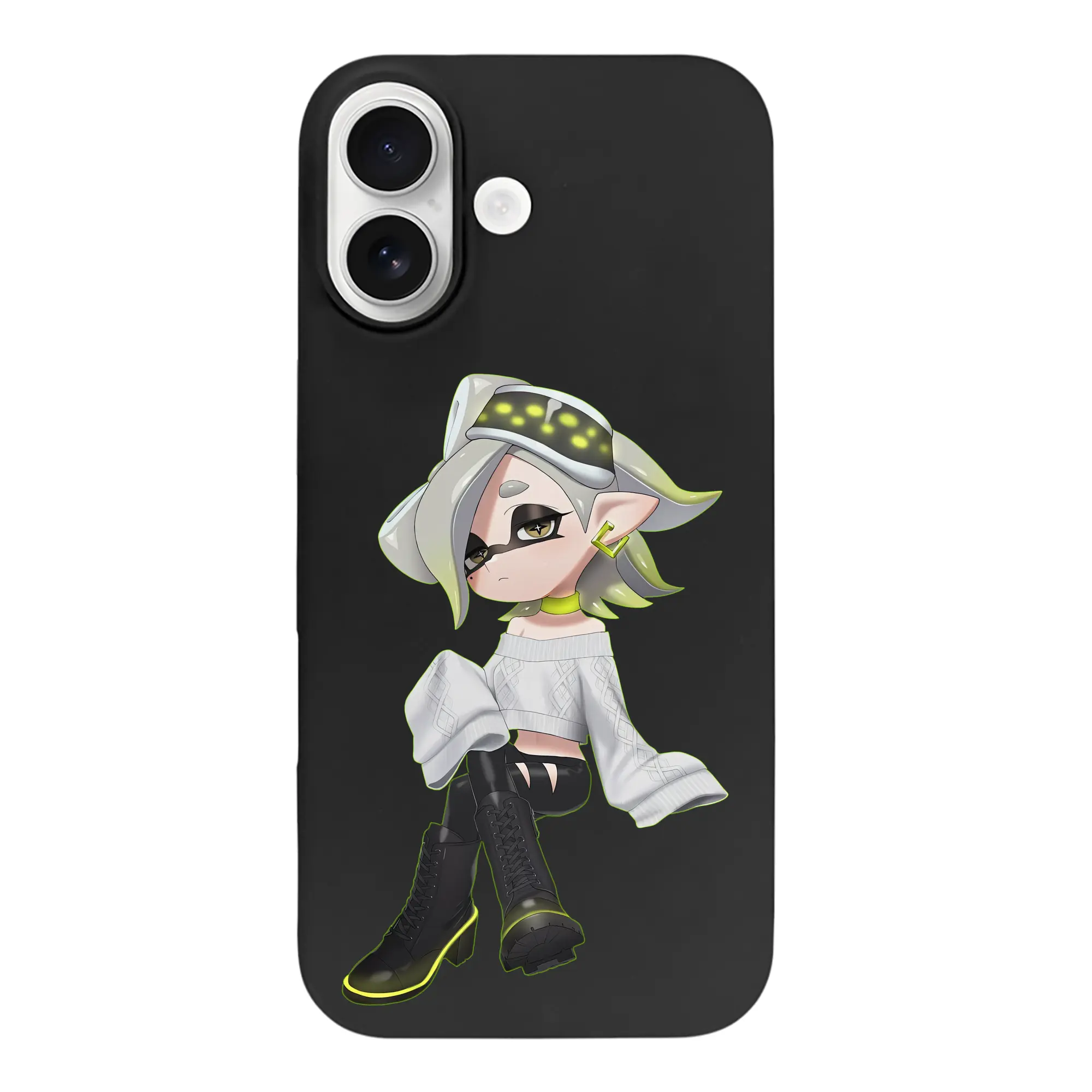 スプラトゥーン グッズ,シオカラーズ ホタル - iPhone 17 シリーズ シリコンケース 薄型 耐衝撃 指紋防止 ソフトタッチカバー 精密フィット 傷防止 保護ケース iPhone 17/17 Air/17 Pro/17 Pro Max 対応